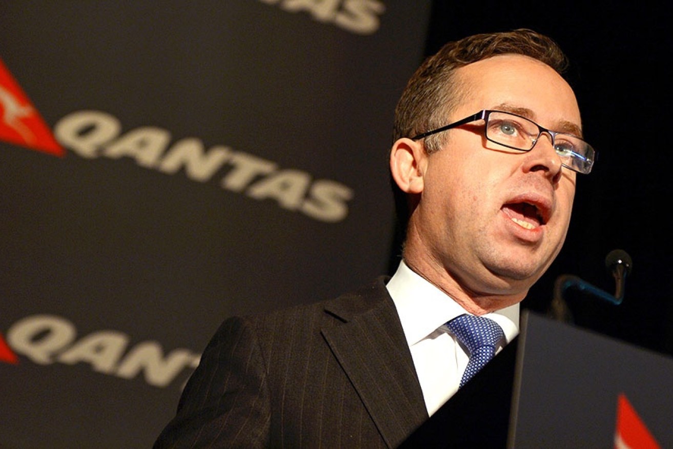 Meeting with unions ... Qantas CEO Alan Joyce.
