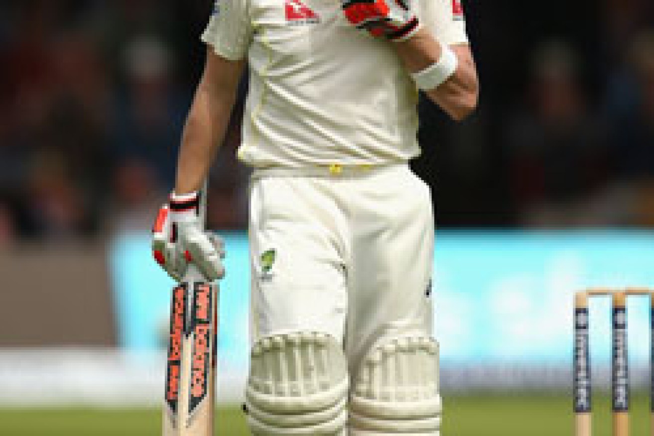 Smith after reaching 200. Photo: Getty