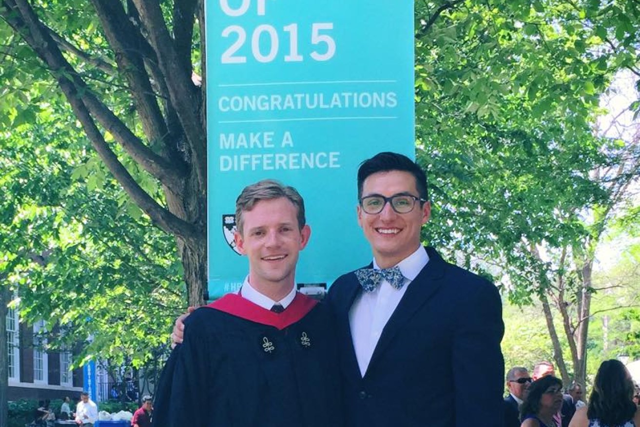 The couple at Daniel Lennox-Choate's Harvard graduation earlier this year. Photo: Facebook