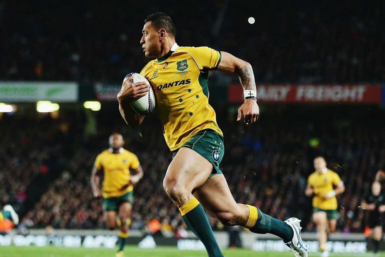 Former Wallabies star Israel Folau is reportedly registered to play league for Tonga. 