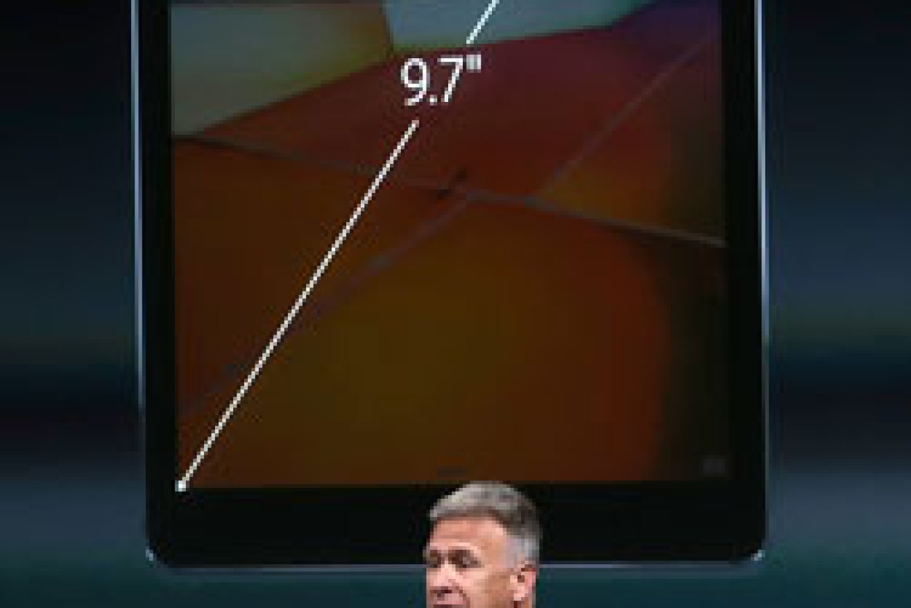 Phil Schiller introduces the product to Apple fans. Photo: Getty