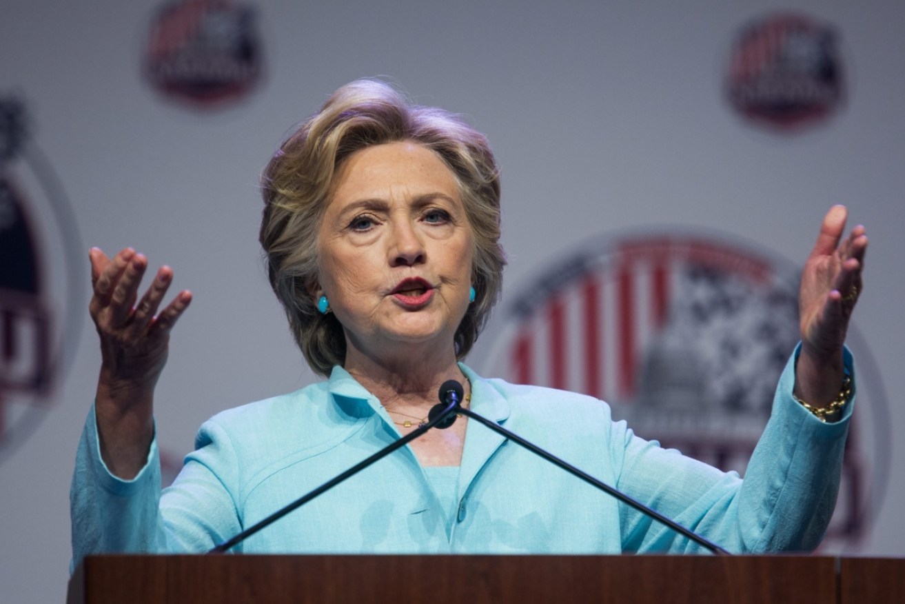 Clinton: under fire for handling of classified information. Photo: Getty
