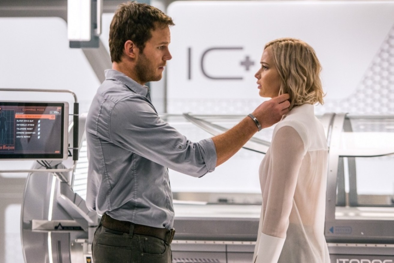The uncomfortable premise of 'Passengers' is no love story. 