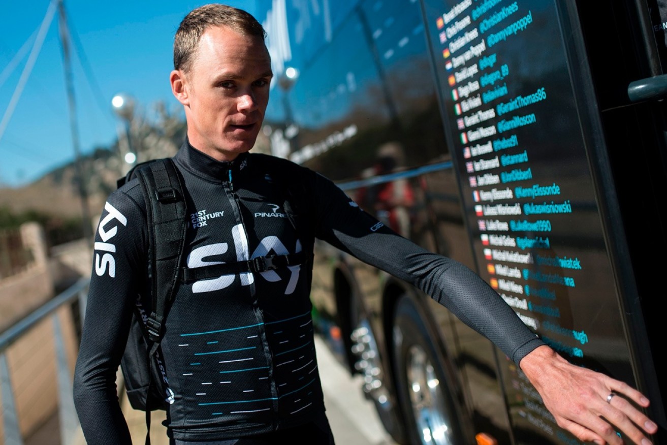 Chris Froome was lucky to escape major injury.