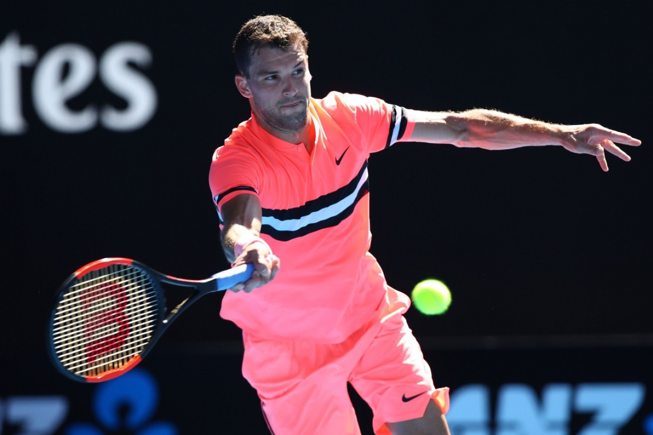 Gigor Dimitrov's candy-coloured get-up is specifically designed to convey his on-court confidence.