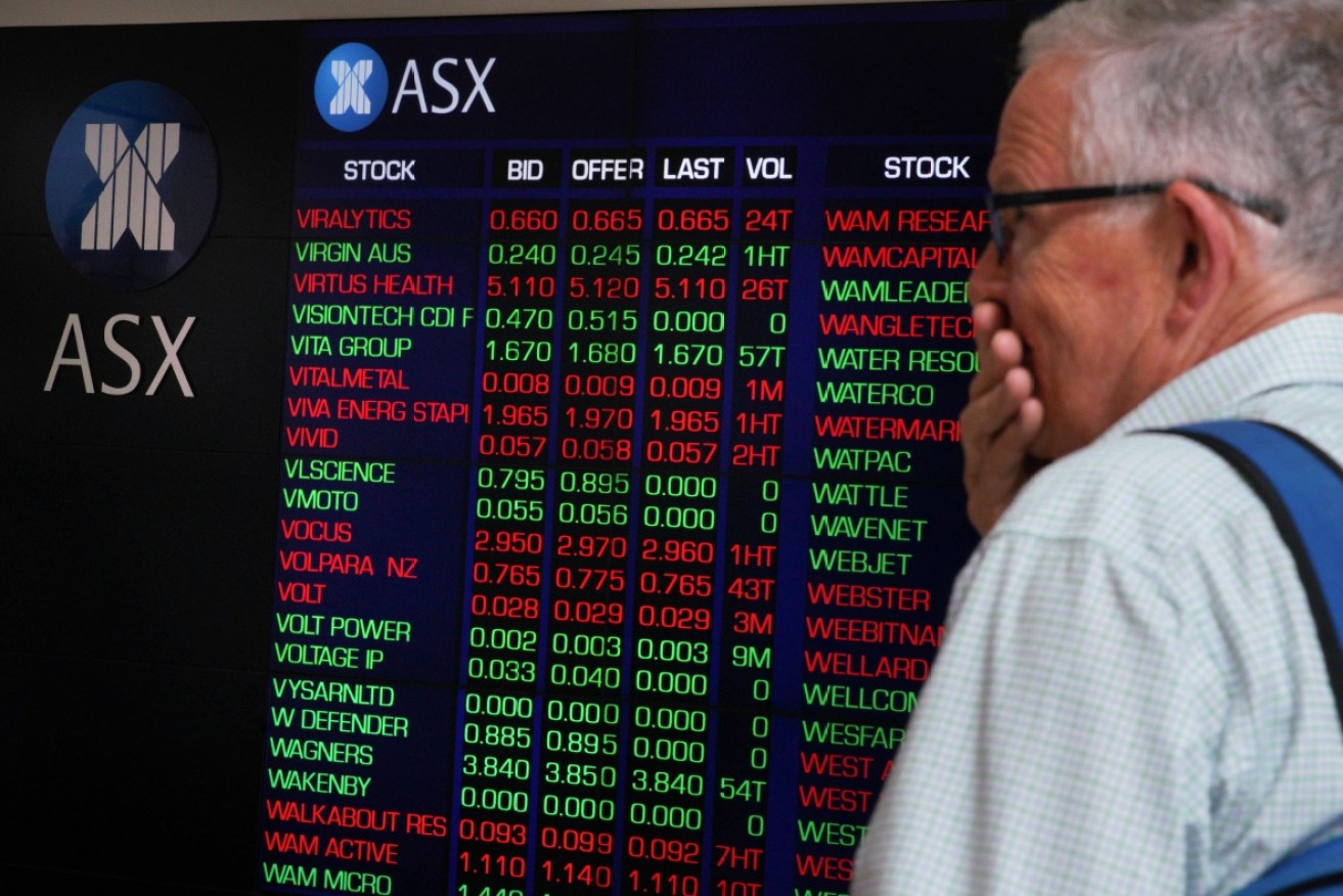 The market lost more than $30 billion within a few hours on Monday morning.