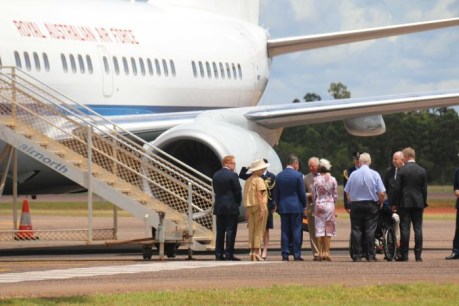 Prince Charles arrives in Nhulunbuy for sixth visit to the Northern Territory
