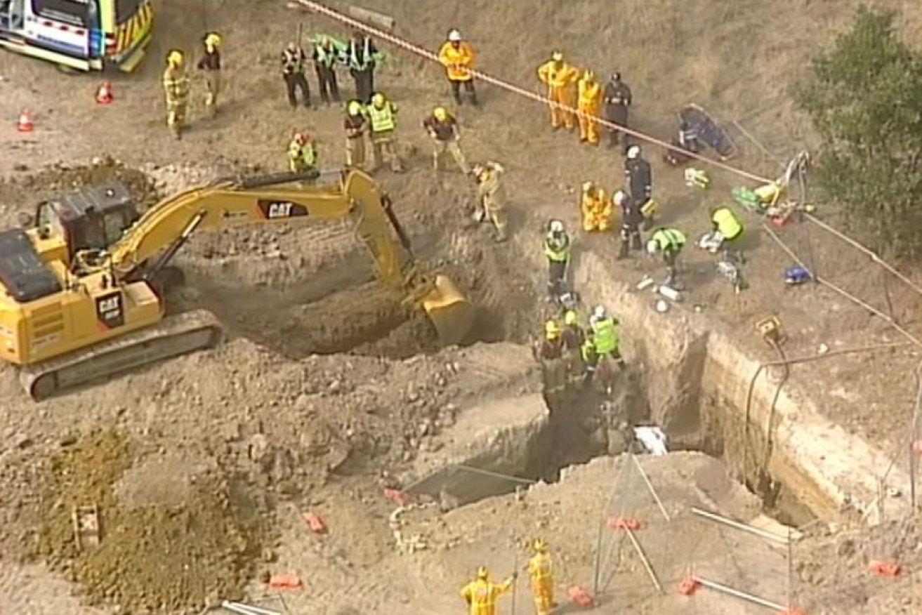 Jack Brownlee and Charlie Howkins died when a trench at this worksite collapsed.