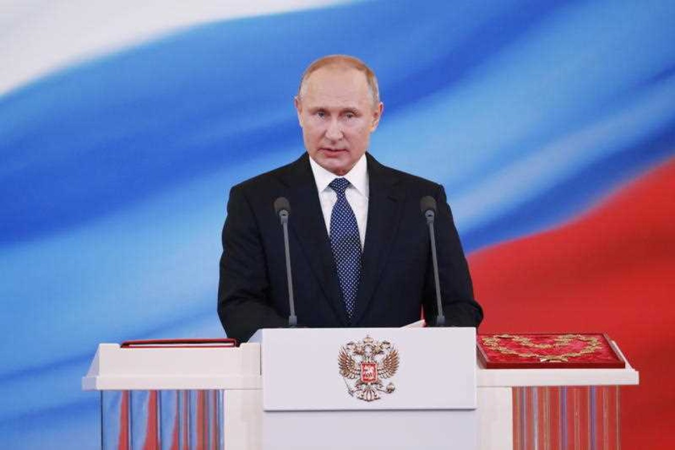 The Russian constitution bars Vladimir Putin from running again after this term ends.