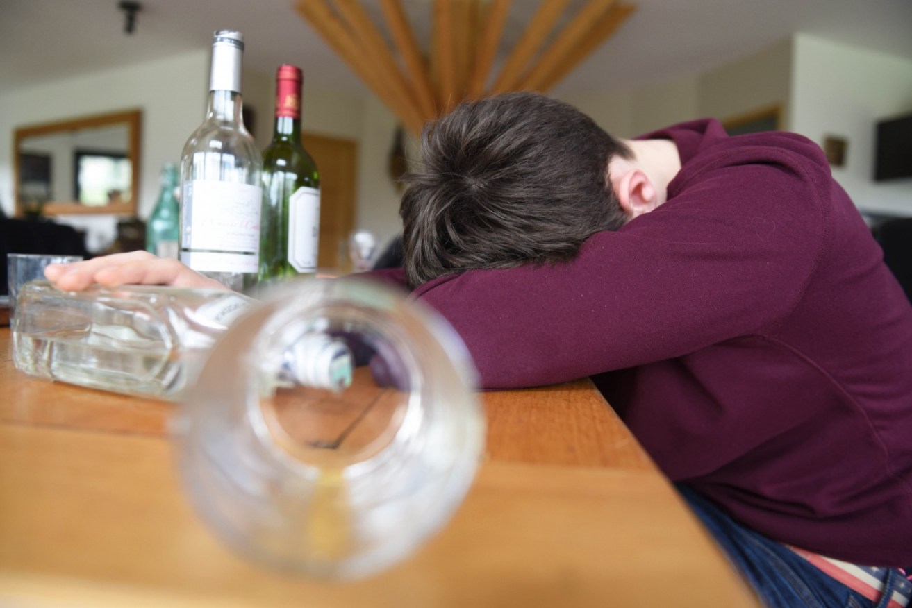 Drinking has been shown to harden the arteries of teenagers. 