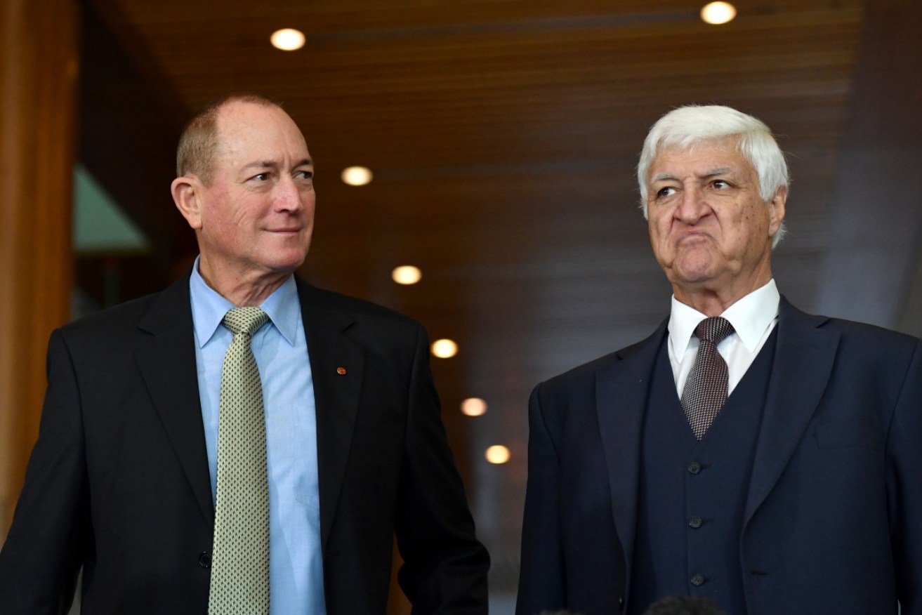 Senator Fraser Anning (pictured left with leader Bob Katter) may end up out of the Katter Australia Party. 