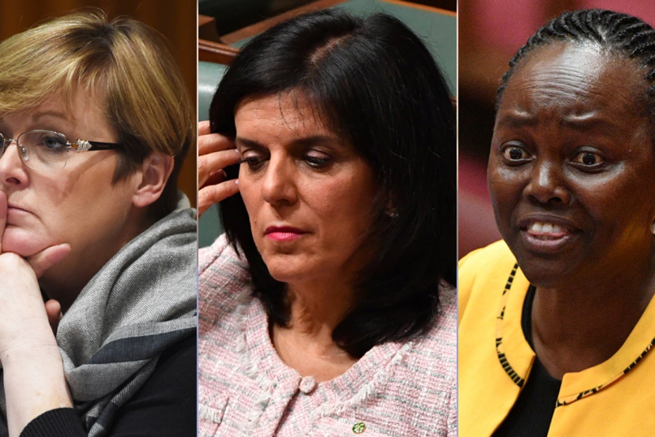  Linda Reynolds, Julia Banks and Lucy Gichuhi has all gone quiet.