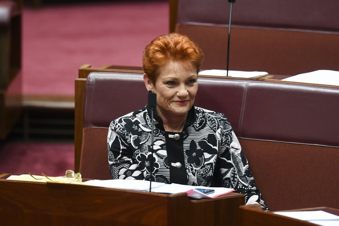 If Senator Hanson's party backs the super rise, the government will need to win over three crossbenchers.