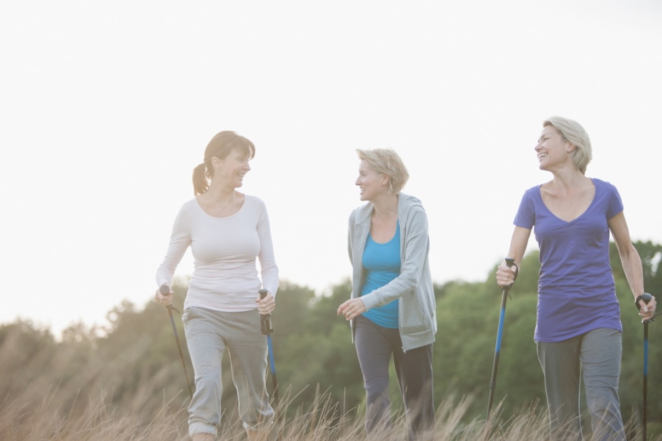 Nordic walking is a low impact cardio workout for all ages