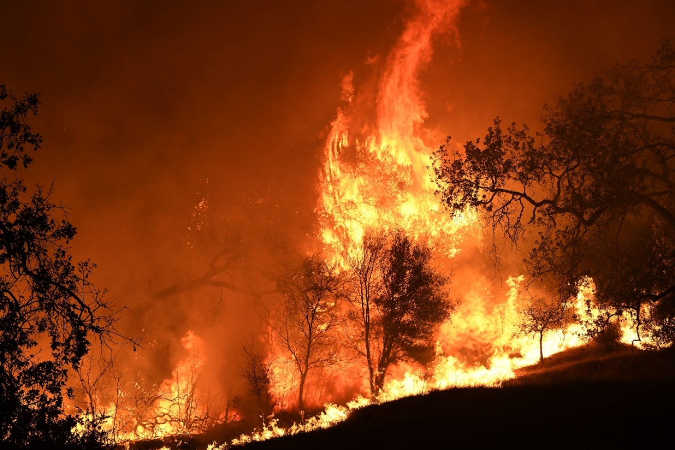More than 75,000 homes were evacuated in Los Angeles and Ventura counties due to fires in the region. Photo: Getty