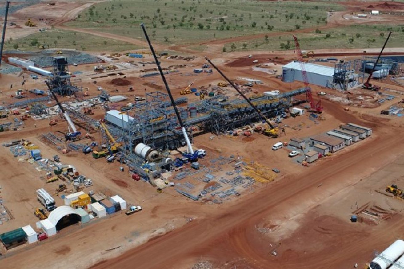 The Pilgangoora lithium processing plant in WA being built by RCR Tomlinson.

