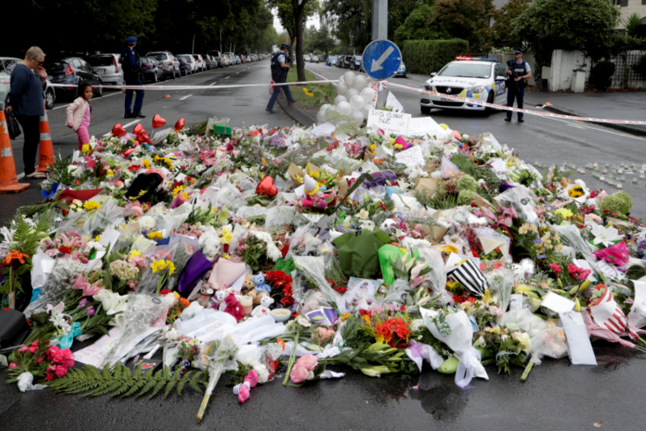 A river of tears, a mountain of flowers - the floral symbol of Wellington's grief grows by the hour.