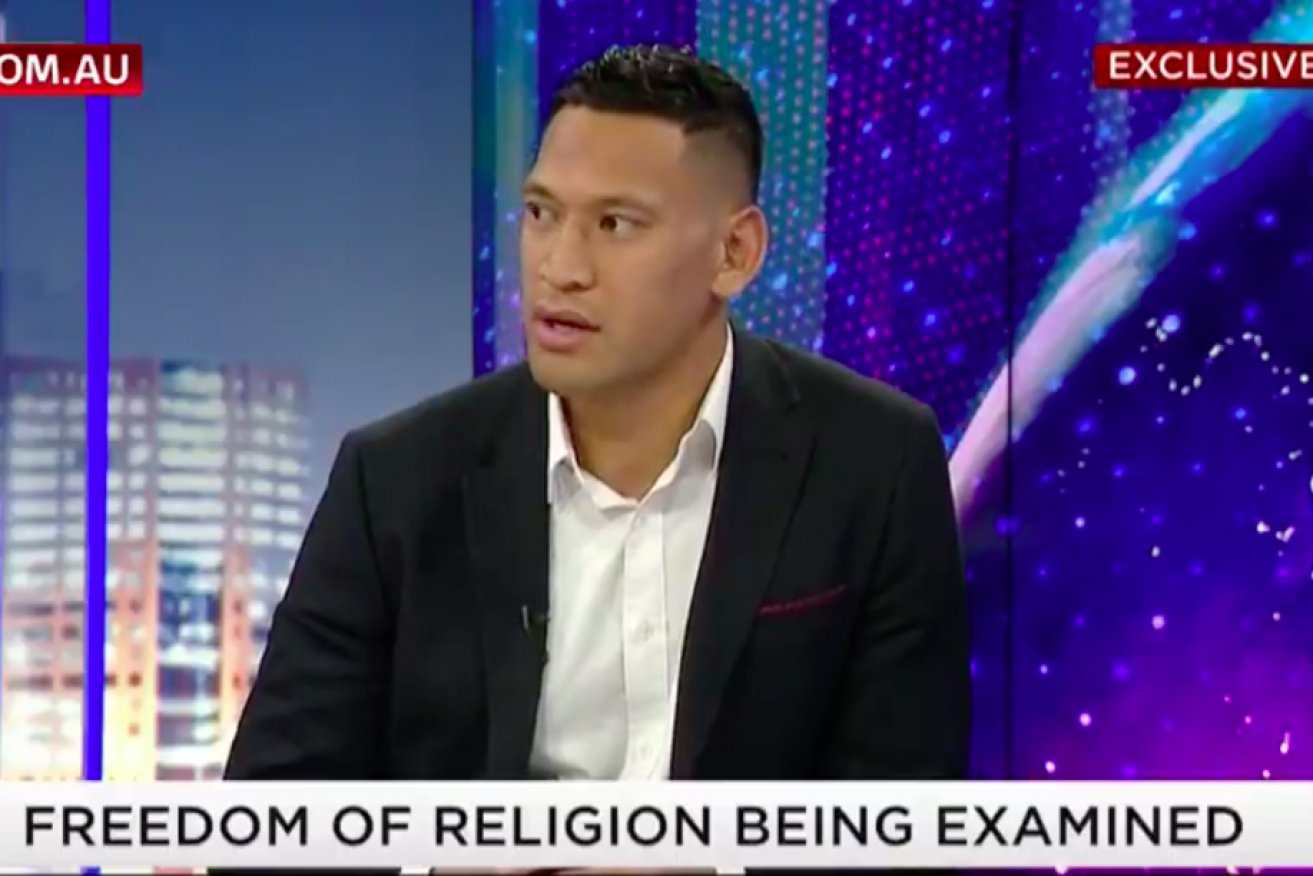 Israel Folau claims Rugby Australia offered to pay him to take down the controversial post. 