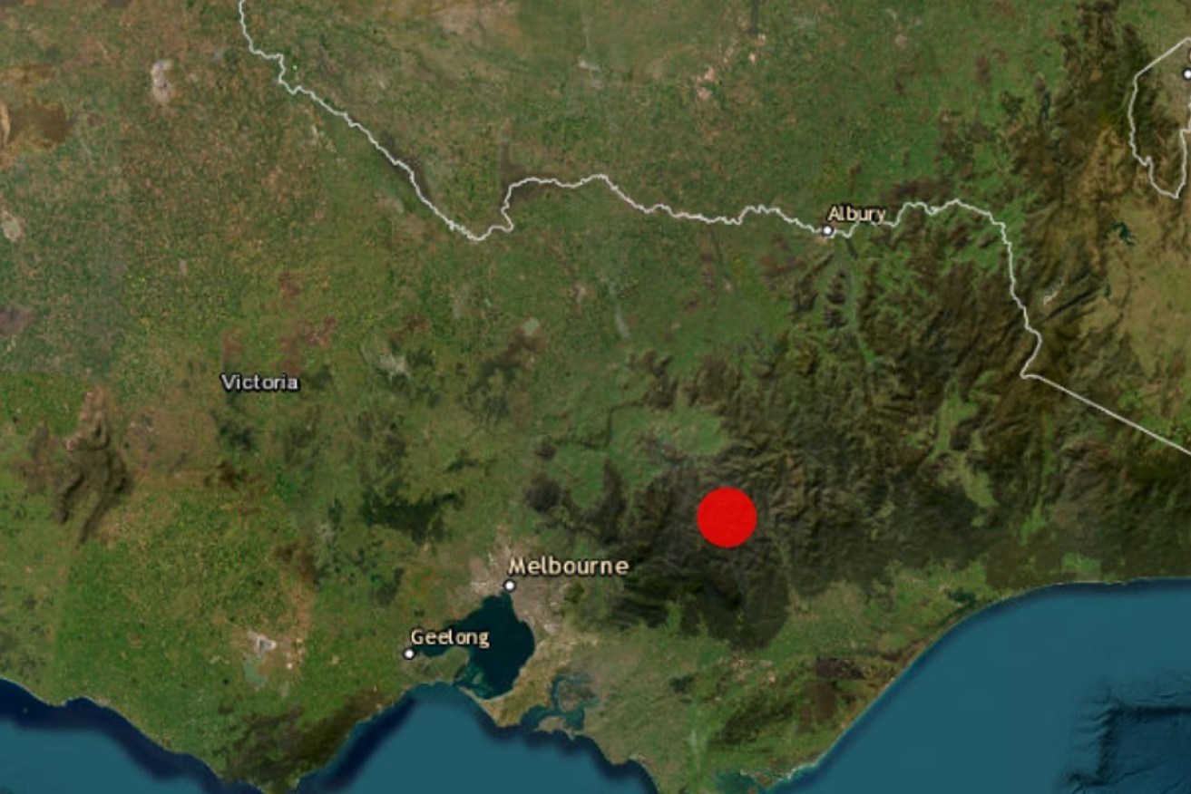 The earthquake's epicentre was recorded at Rawson, about 170km east of Melbourne. 