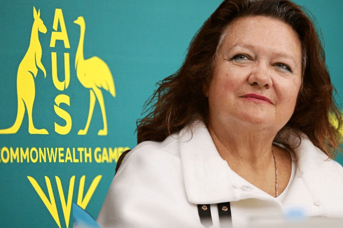 Australia's richest person Gina Rinehart will use her influence to help salvage the 2026 Commonwealth Games.