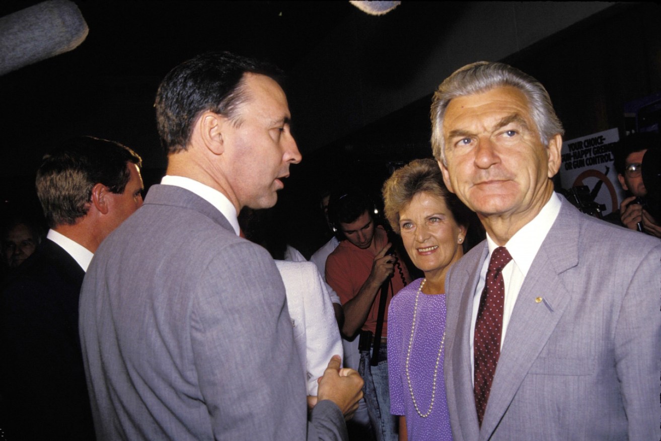 As prime minister and treasurer, Mr Hawke (R) and Mr Keating led major economic reform in the 1980s.