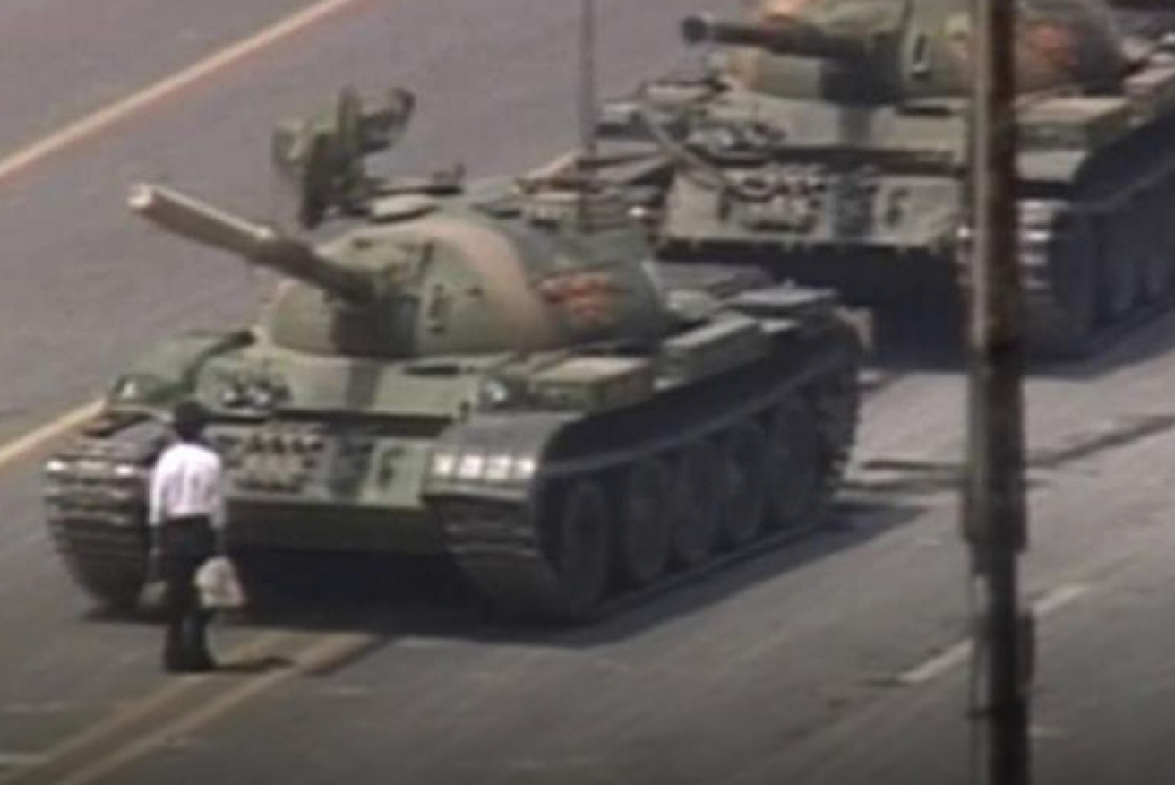 Armed only with an uncrushable yearning for Liberty, 'Tank Man' became famous for briefly stalling the bloody attack on demonstrators.
