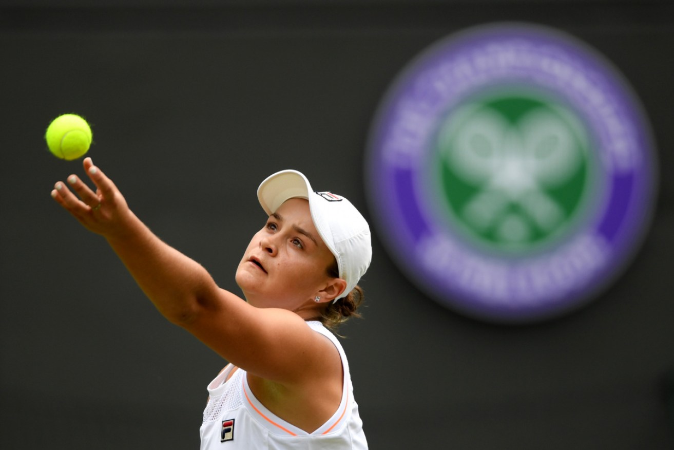 Ash Barty endured a testing first-round match against Zheng Saisai on Tuesday. 