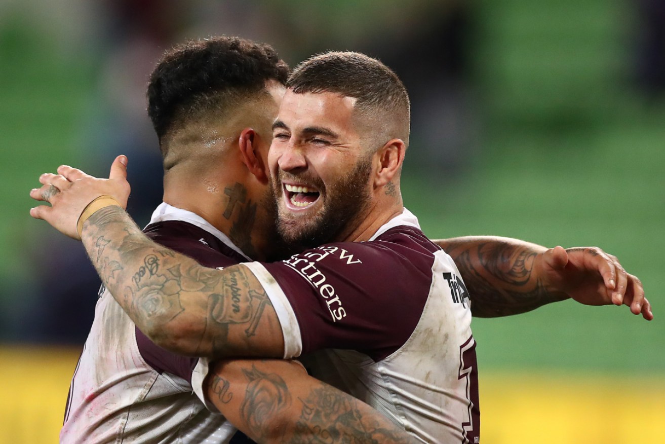 Sea Eagle Joel Thompson was thrilled with the win over Melbourne Storm.