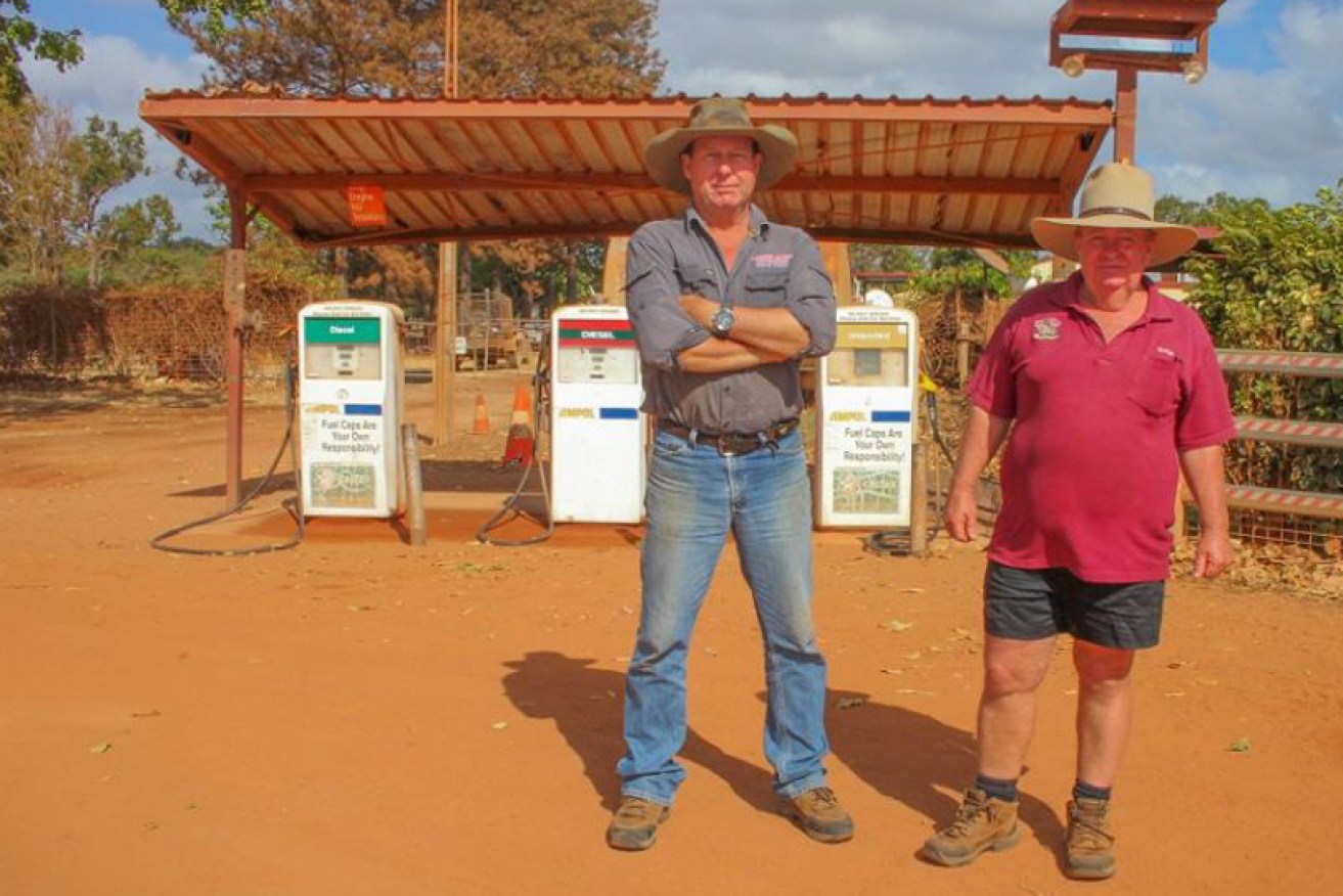 Archer River Roadhouse owners Brad Allan and Hugh Atherton say they are in a Telstra-dominated area.
