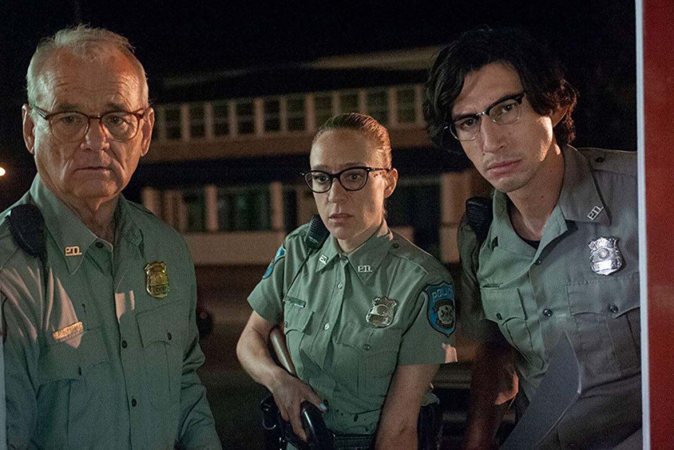 Bill Murray, Chloe Sevigny and Adam Driver in new zombie film <i>The Dead Don't Die.</i>