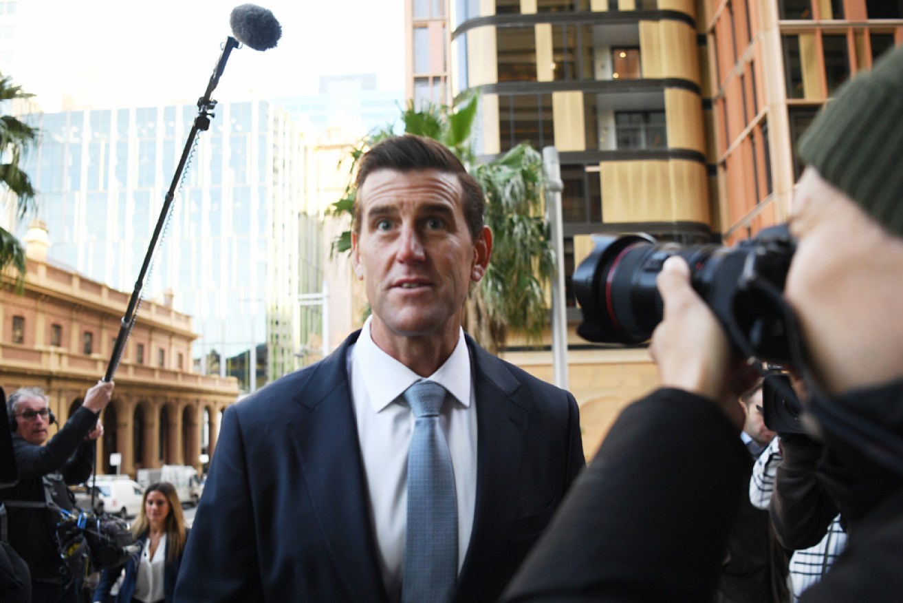 Ben Roberts-Smith outside court in Sydney on Monday.