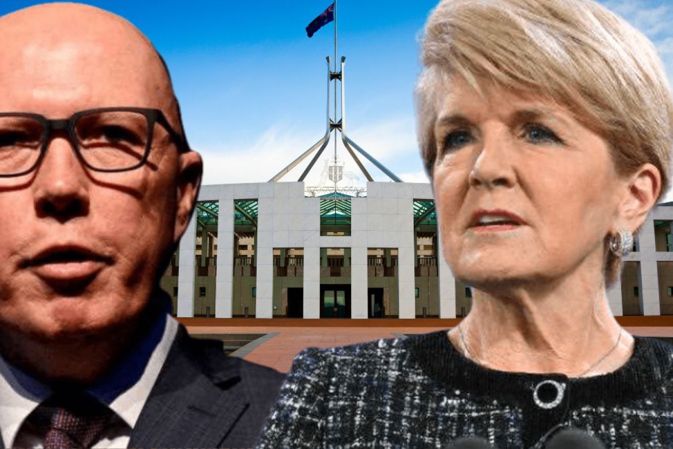 Coalition leader Peter Dutton is campaigning for a ‘No’ vote, but former foreign minister Julie Bishop advocates a ‘Yes’ vote.