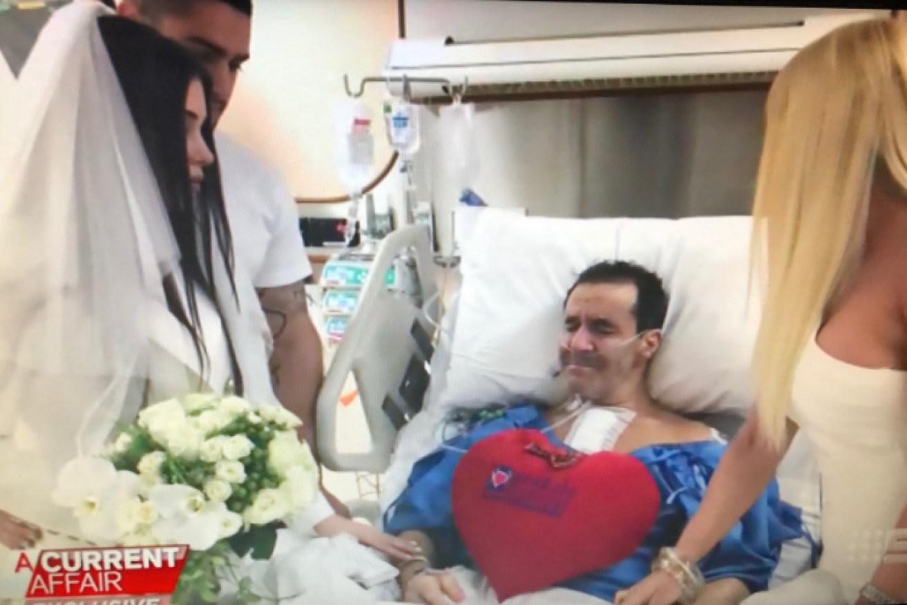 Jeff Fenech in hospital as his daughter gets 'married' in a Thai ceremony on Channel Nine.