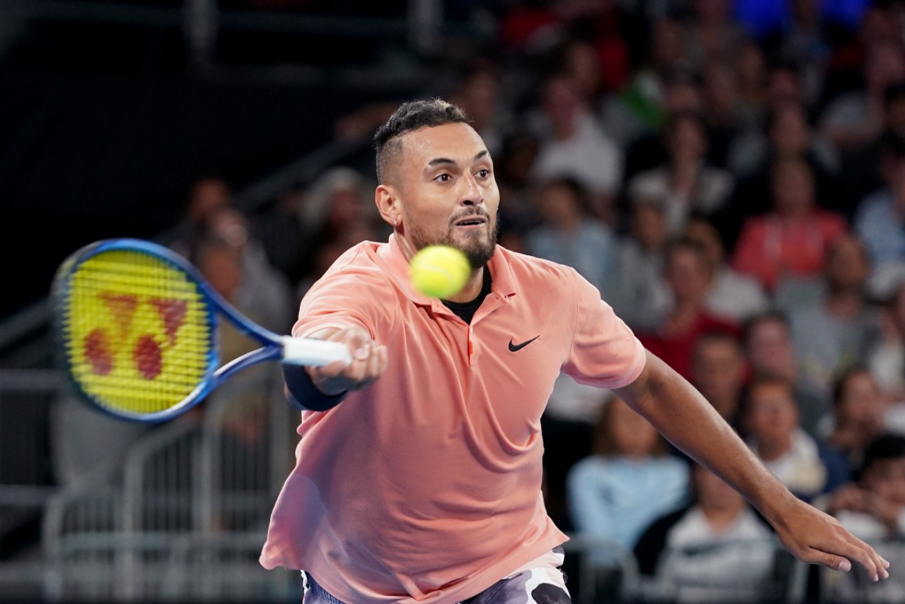 Nick Kyrgios was in top form in his opening match at the Australian Open. 