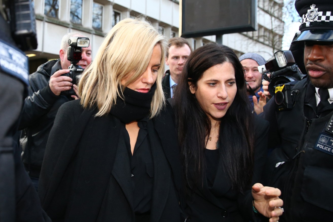 "This girl was a force," said Mollie Grosberg of Caroline Flack outside a London court on December 23.
