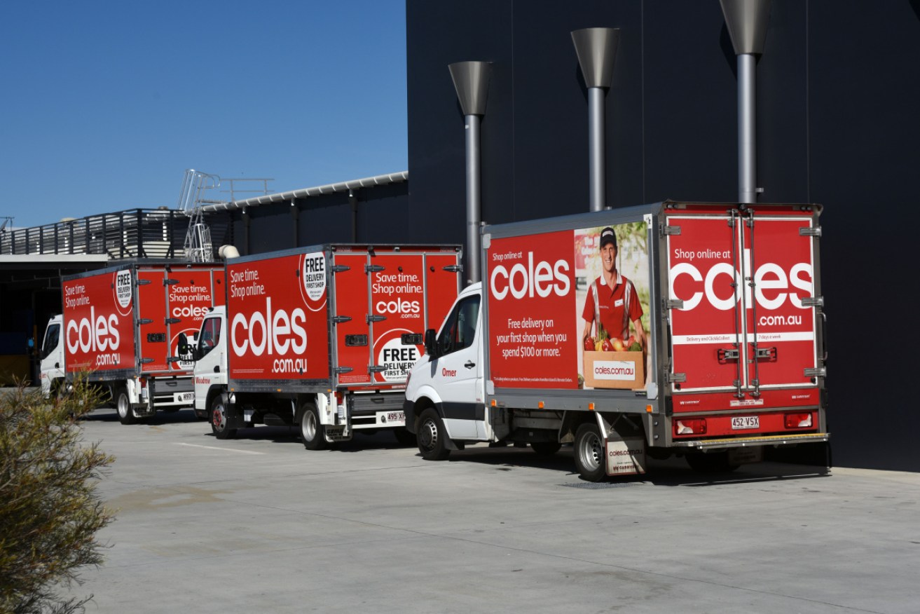 Both Coles and Woolworths have reported an increase in demand for grocery deliveries in over the past two weeks.