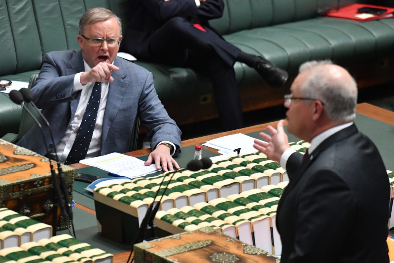 Anthony Albanese and Scott Morrison are experiencing contrasting fortunes in the latest Newspoll.