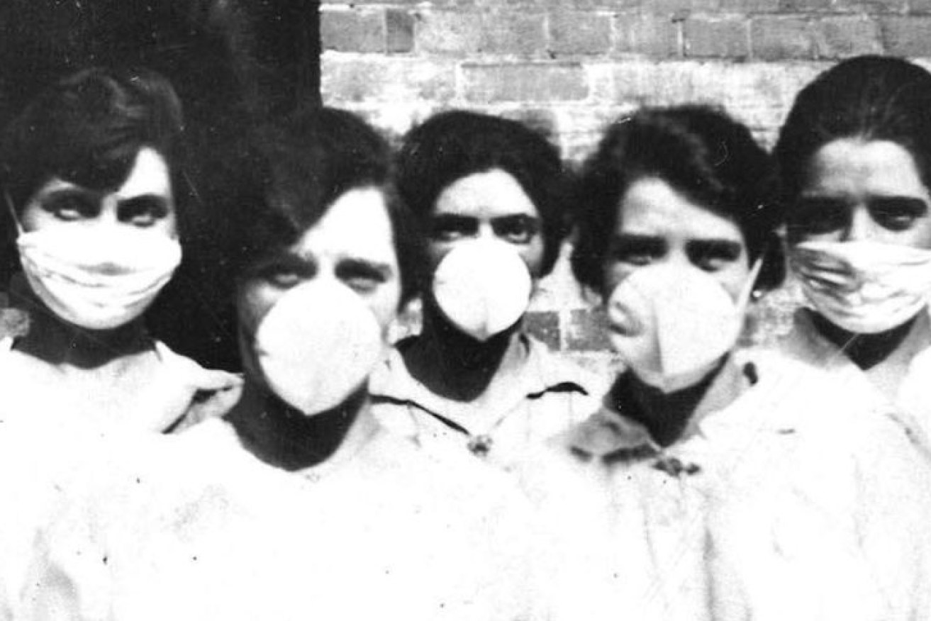 Masks were a common sight during the 1918 influenza pandemic, and again now, just over a century later.