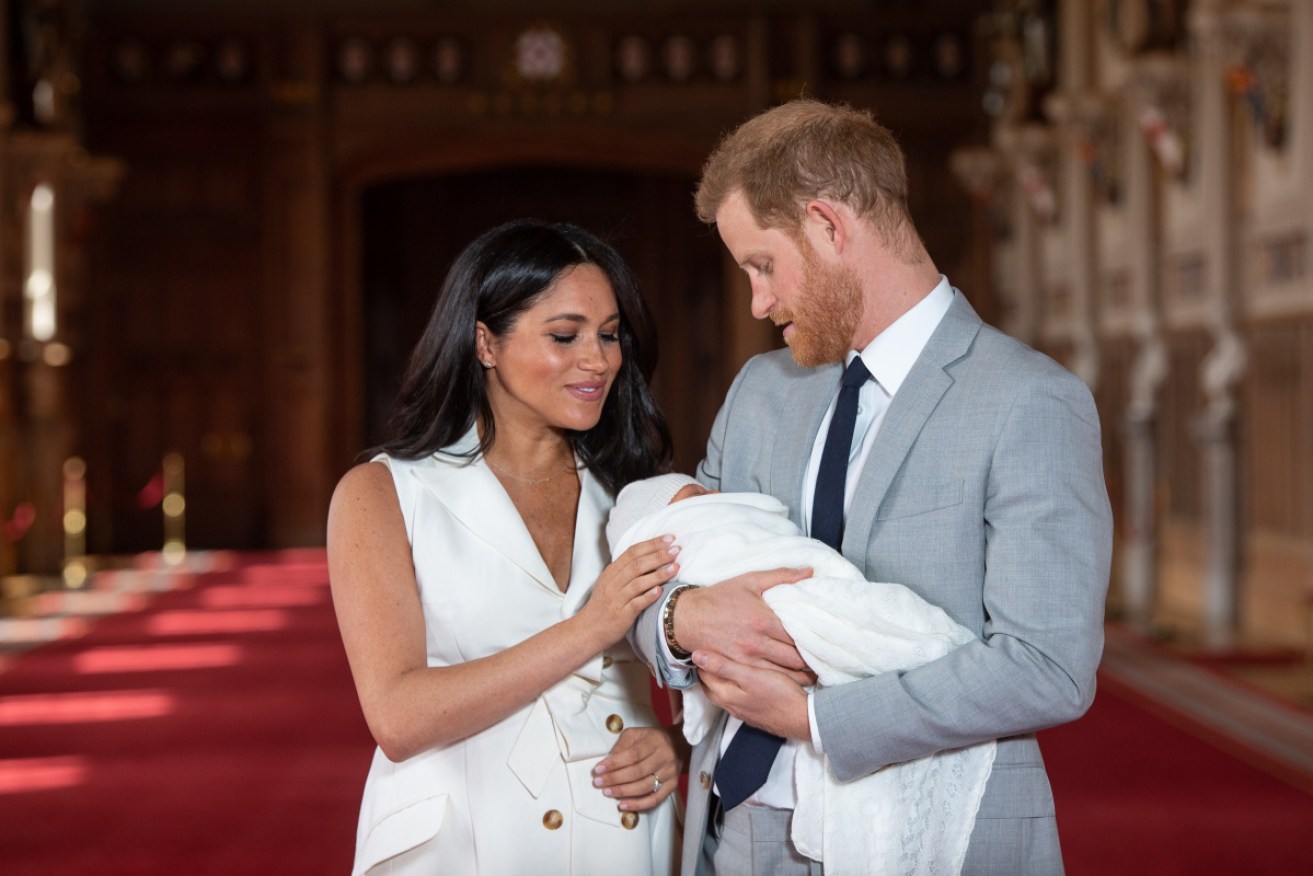 The Duke and Duchess of Sussex with their son Archie in May 2019. 
