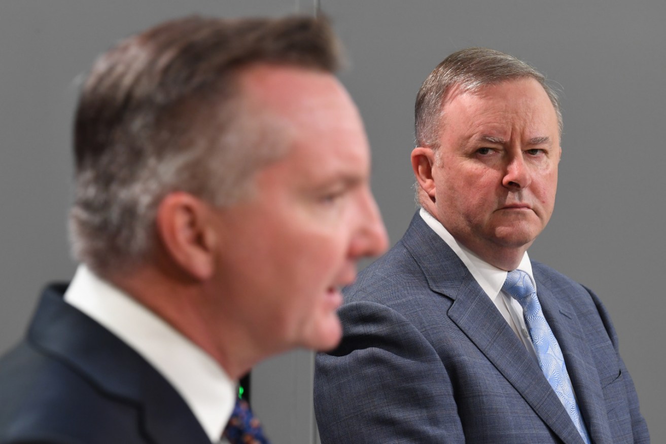 Chris Bowen and Anthony Albanese have announced Labor will support the Kurri Kurri gas plant.