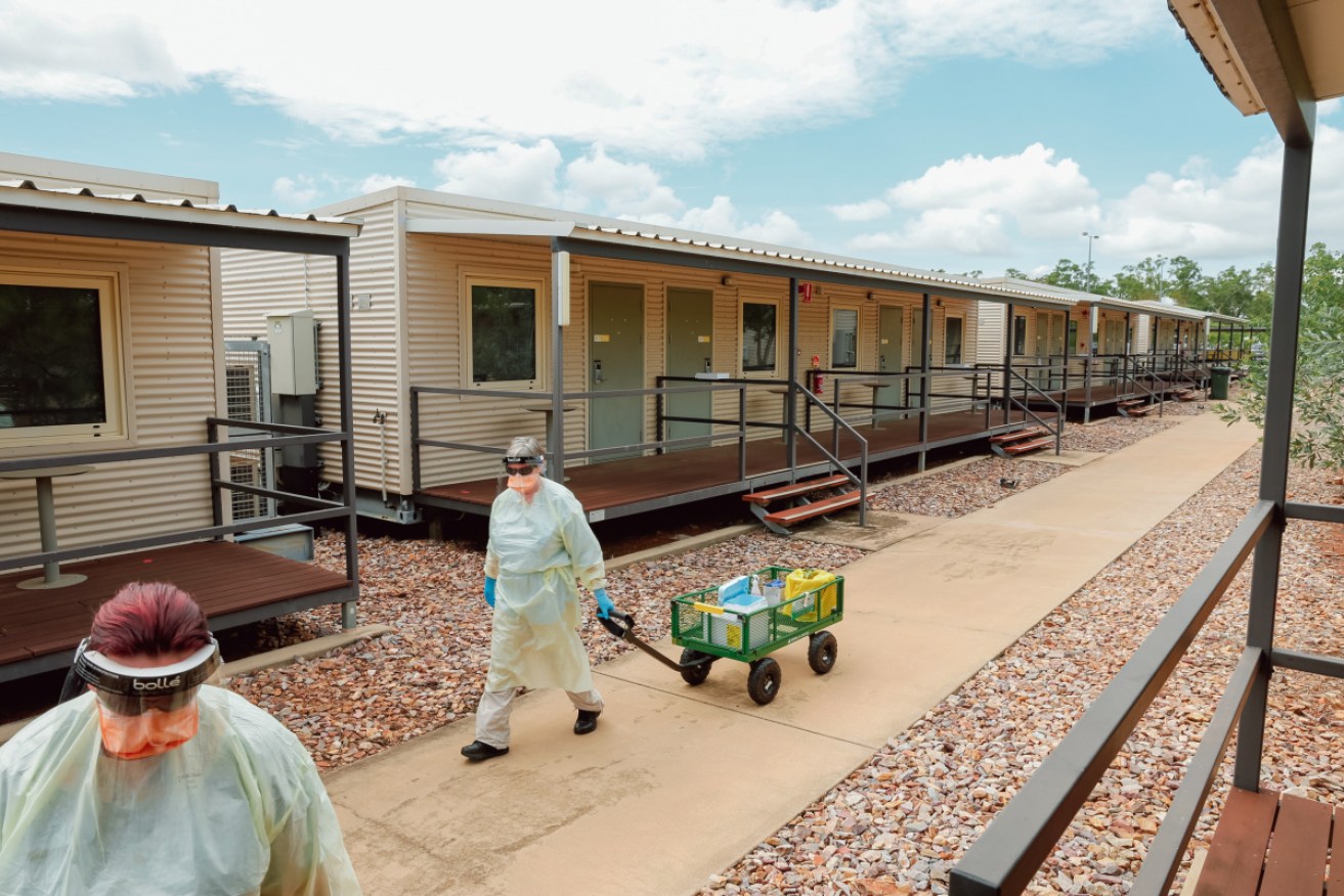 The federal government will double quarantine capacity at Howard Springs, near Darwin.
