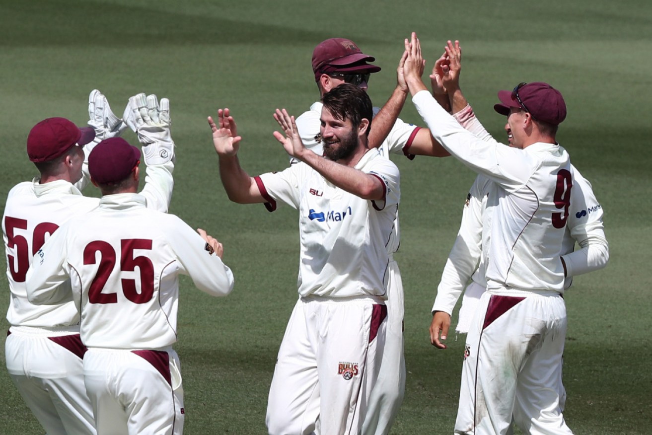 Michael Neser claimed 5-27 as Queensland dominated the first day of the Sheffield Shield final in Brisbane on Thursday.