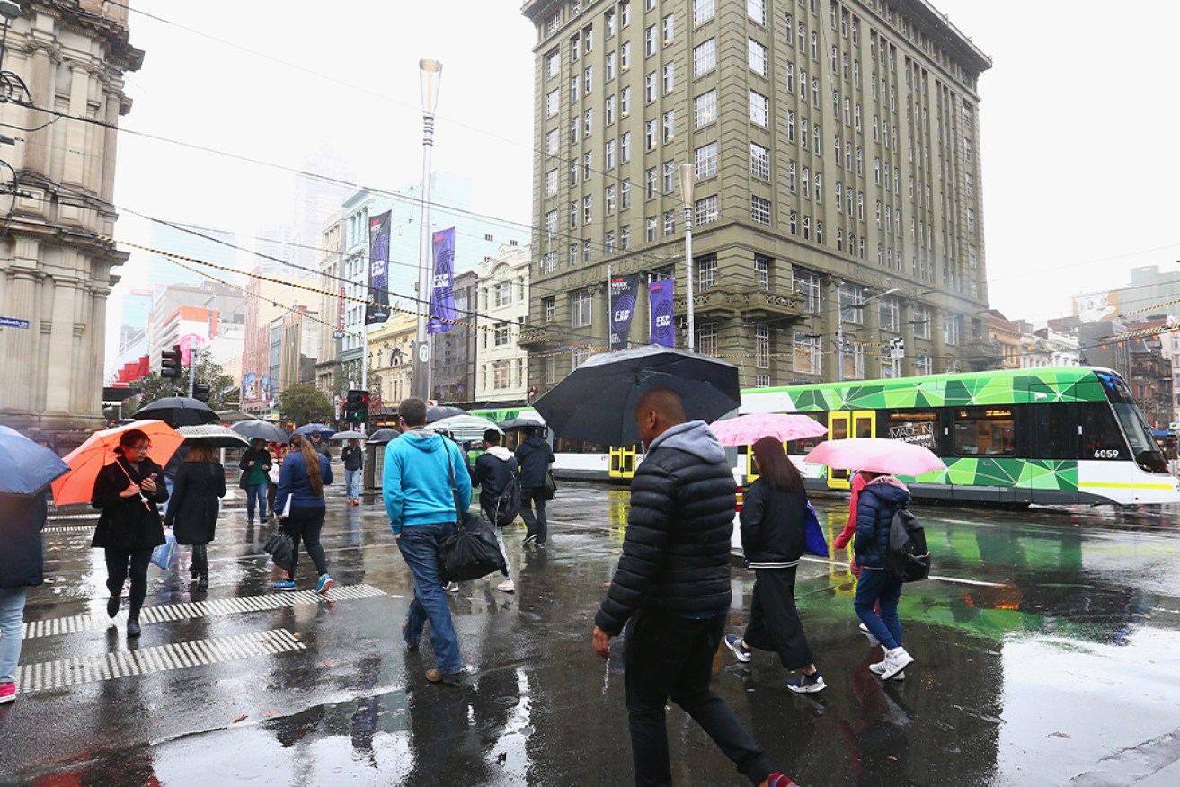 A gusty cold front is bringing rain and record lows to most states across Australia this week. 