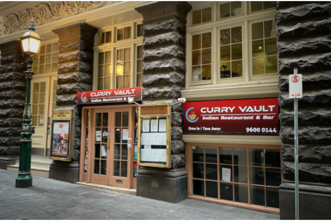 Some patrons did not use the QR code when dining at the Curry Vault restaurant last Friday, health officials said. 