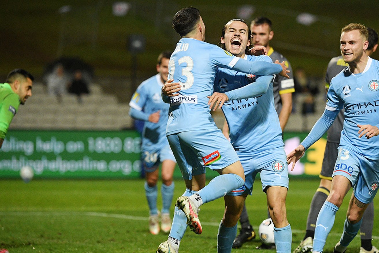 Melbourne City has booked its place in the A-League grand final after beating Macarthur FC 2-0 on Sunday.