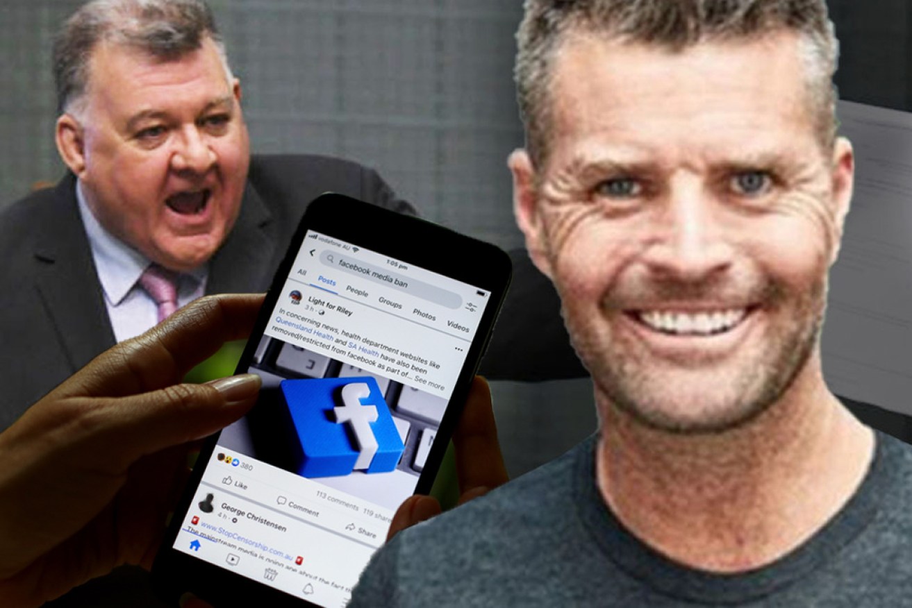 Facebook deleted the pages of Craig Kelly and Pete Evans for misinformation, but will be grilled over hosting anti-vaxxer content.