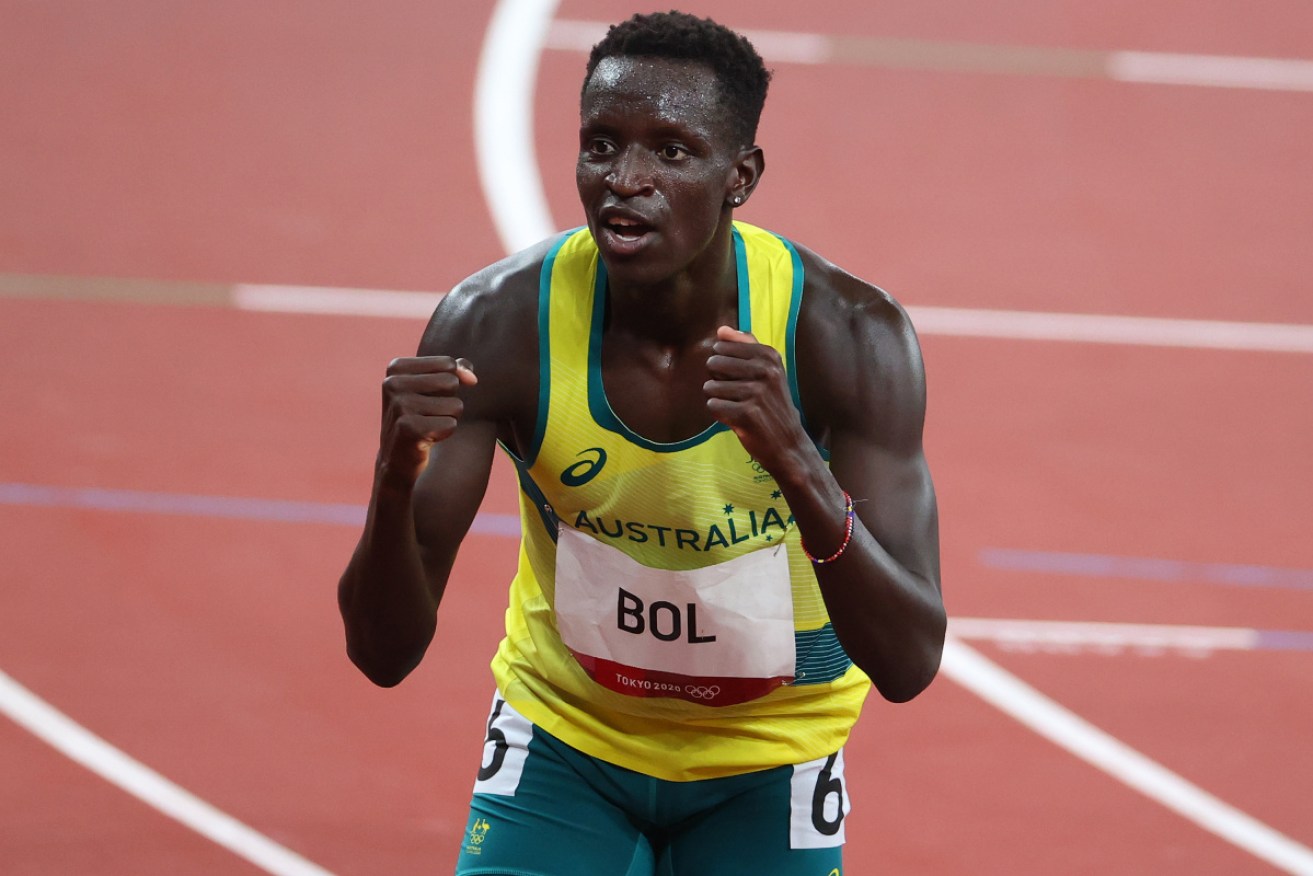 Australia's Peter Bol runs in the 800-metre final in Tokyo on August 2.