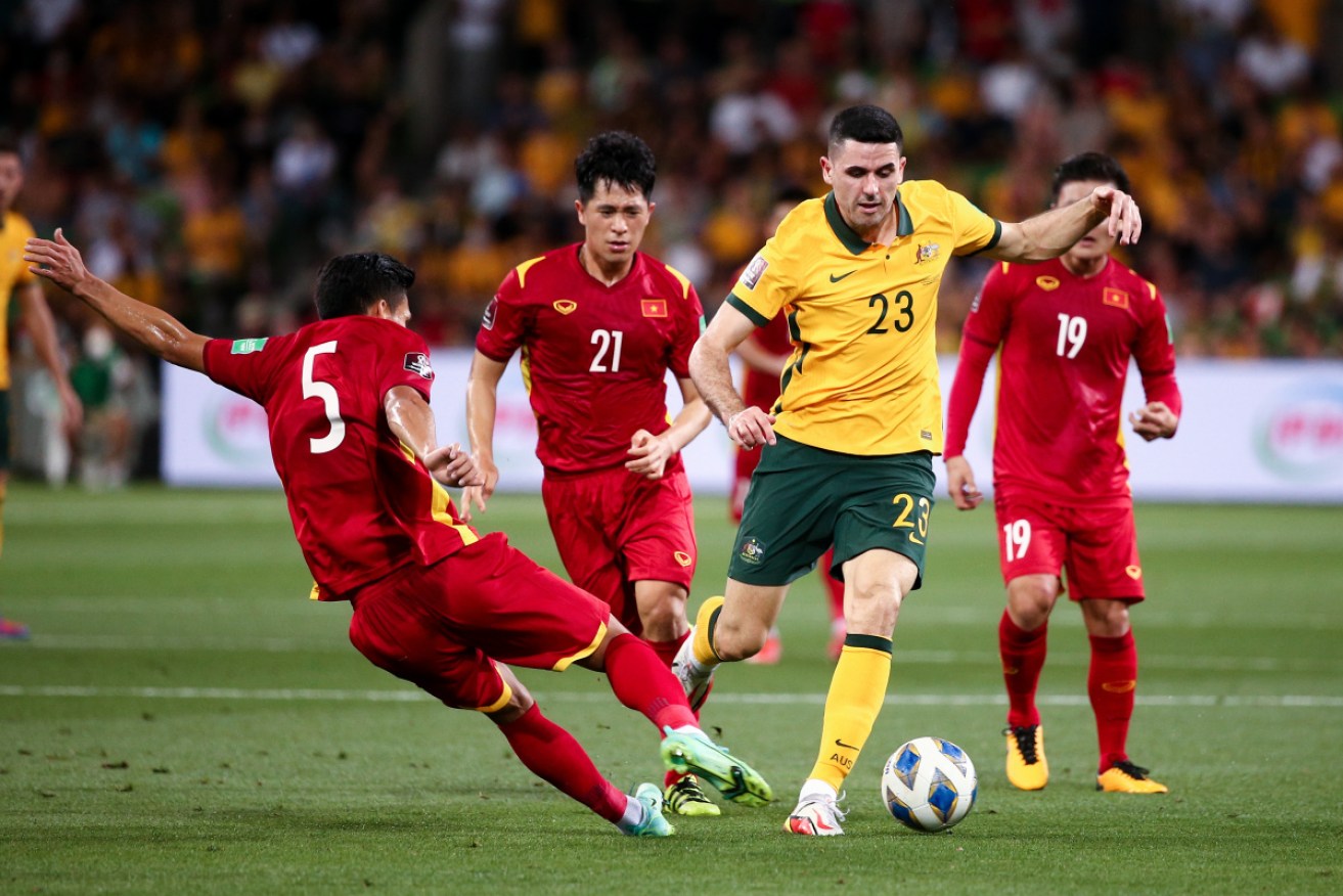 Tom Rogic scored one goal and set up another in Australia's World Cup qualifying win over Vietnam.