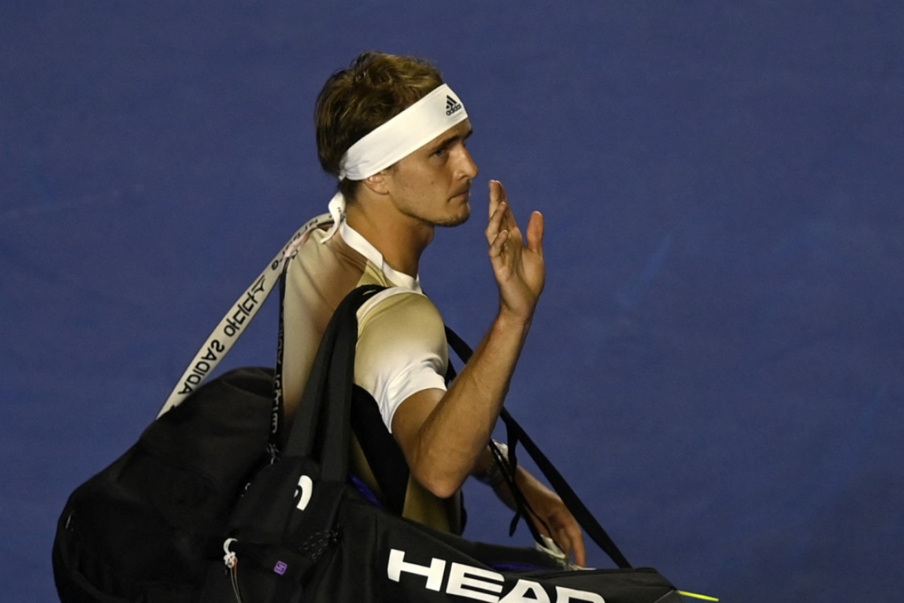 Alexander Zverev has apologised after being kicked out of the Acapulco ATP Tour event.