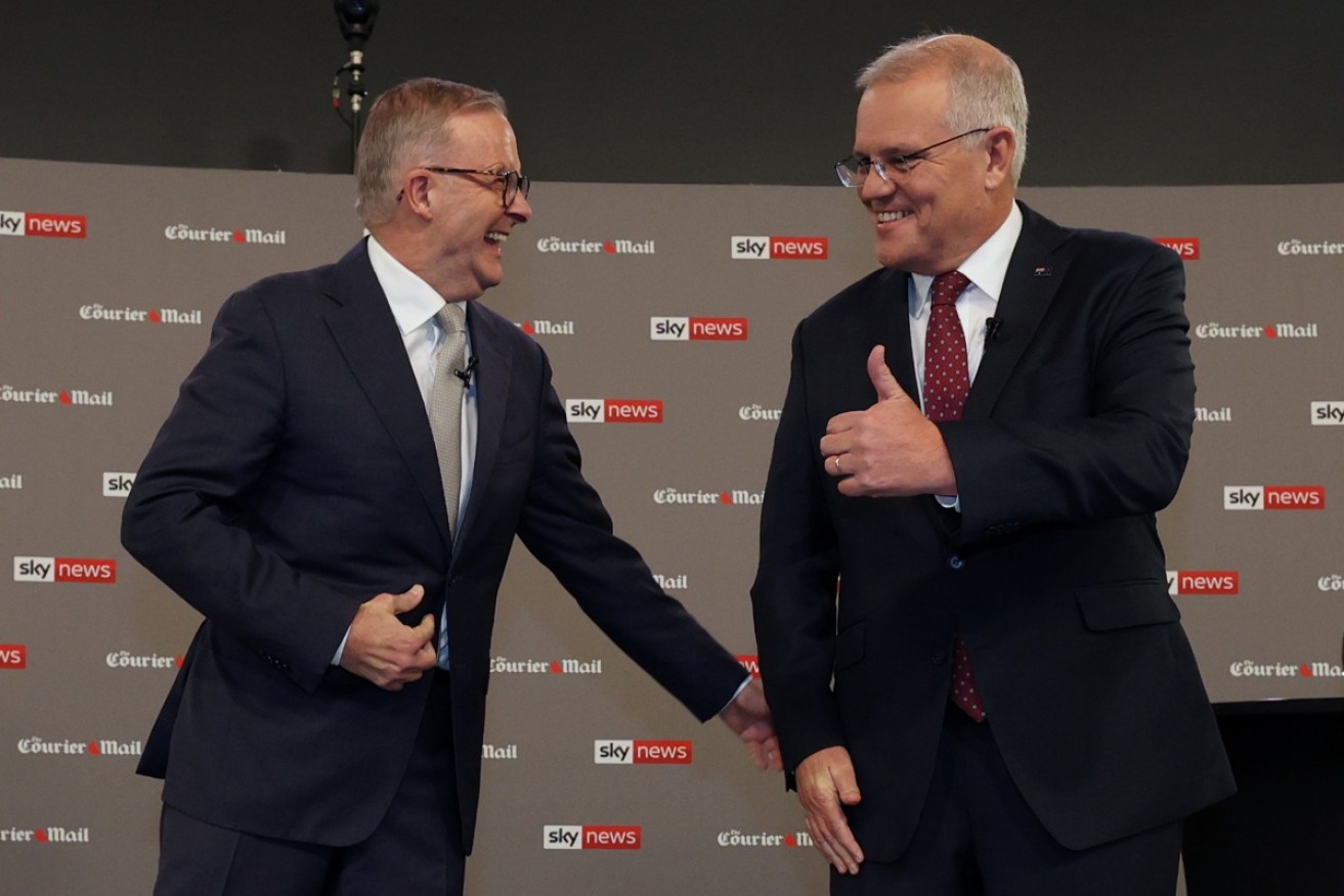 Anthony Albanese and Scott Morrison traded barbs on Wednesday night. 
